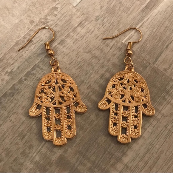 Hamsa Earrings - Picture 5 of 6